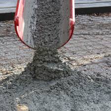 Concrete pour at dawn